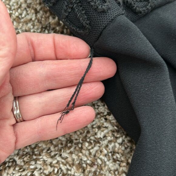 Vintage Kenar Dress Formal Sleeveless Black Maxi Crocheted Dress - Picture 15 of 15